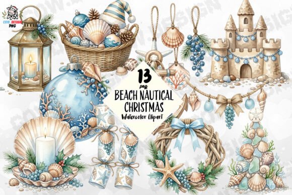 Beach Nautical Christmas PNG Review