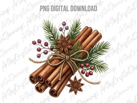 Christmas Cinnamon Sticks PNG for Digital Sellers and Creative Entrepreneurs