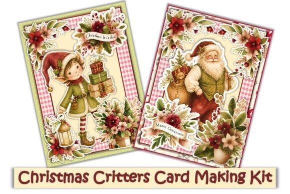 Christmas Critters Card Making Kit: Illustrations for Seasonal Branding