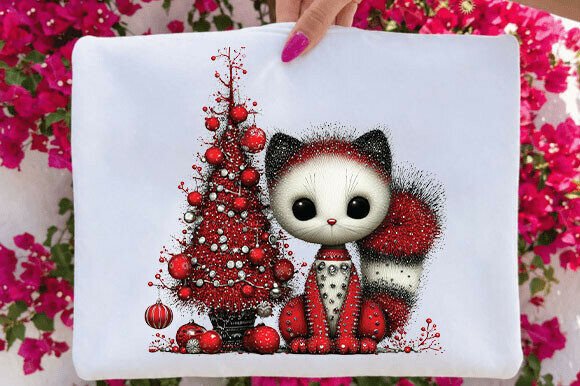 Christmas Fox with Festive Tree PNG: A Versatile Illustration for Handmade Creations