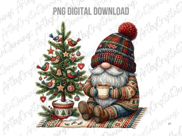 Christmas Holiday Gnome with Tree PNG: A Practical Review for Illustrations and Sellers