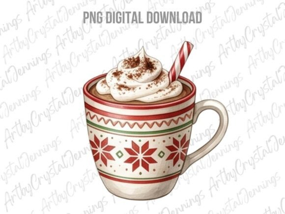 Christmas Holiday Hot Cocoa Mug PNG Review