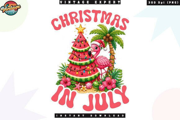 Christmas in July Watermelon Tree PNG Review for Digital Sellers