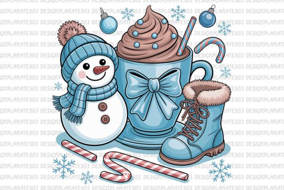 Christmas Snowman PNG, Christmas PNG: A Designer’s Review for Editorial Illustrations