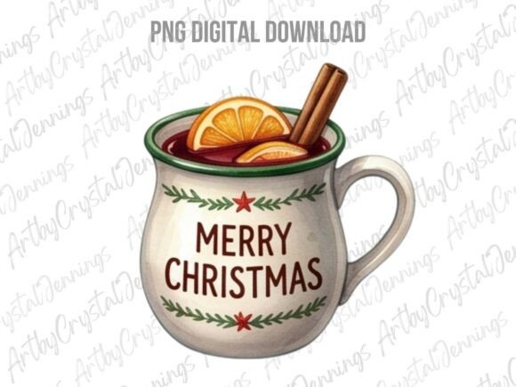 Merry Christmas Mulled Wine Mug PNG: A Brand Designer’s Review for Seasonal Illustrations