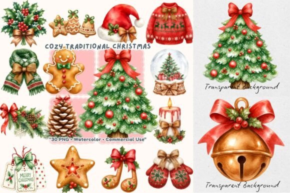 Reviewing Traditional Cozy Christmas Watercolor for Embroidery