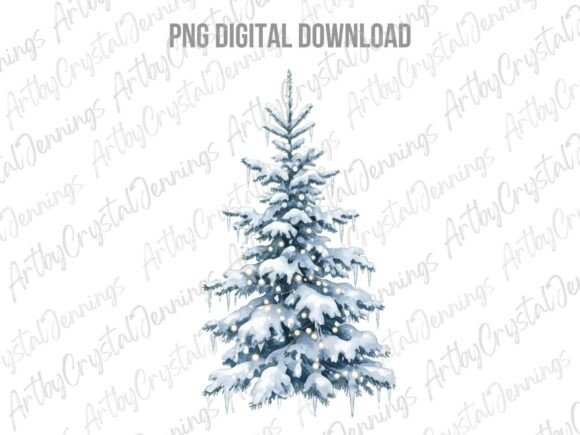 Snowy Winter Christmas Tree Clipart PNG: A Designer’s Review for Seasonal Illustrations