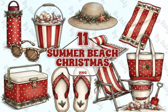 Summer Christmas Beach PNG Review for Digital Sellers